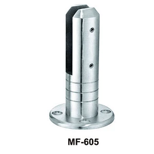 round clamp with round base glass fence spigots