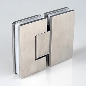 180 Degree Glass to Glass Shower Door Hinge / Bathroom Clamp | SUS304 | Square Edges