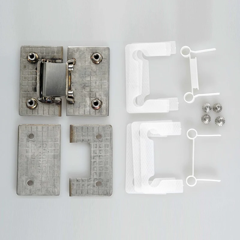 180 Degree Glass to Glass Shower Door Hinge / Bathroom Clamp | SUS304 | Square Edges
