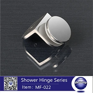 Zinc alloy Glass railing clamp round shower door clips