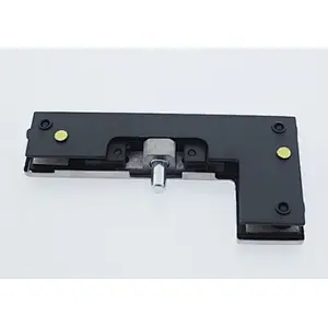 L shape stainless steel satin glass door patching clamps