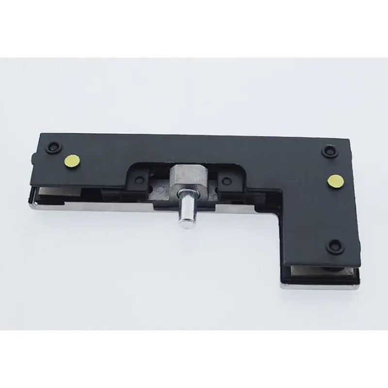 L shape stainless steel satin glass door patching clamps