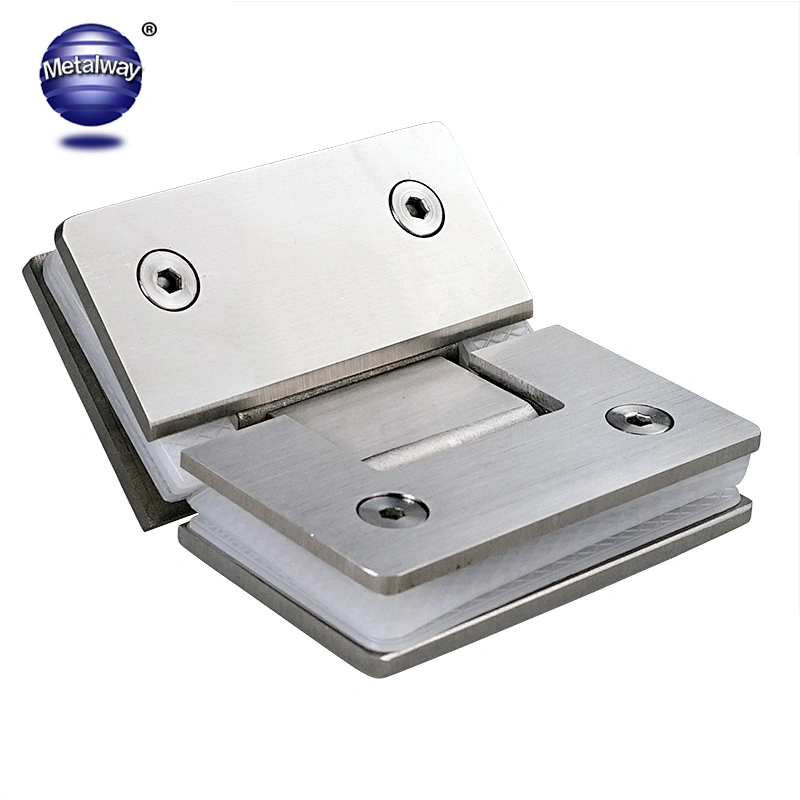 135 Degree Glass to Glass Shower Door Hinge / Bathroom Clamp | SUS304 | Square Edges