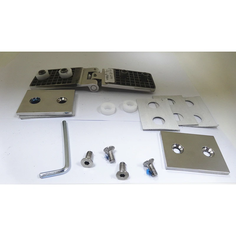 polish chrome shower door hinges glass to glass types