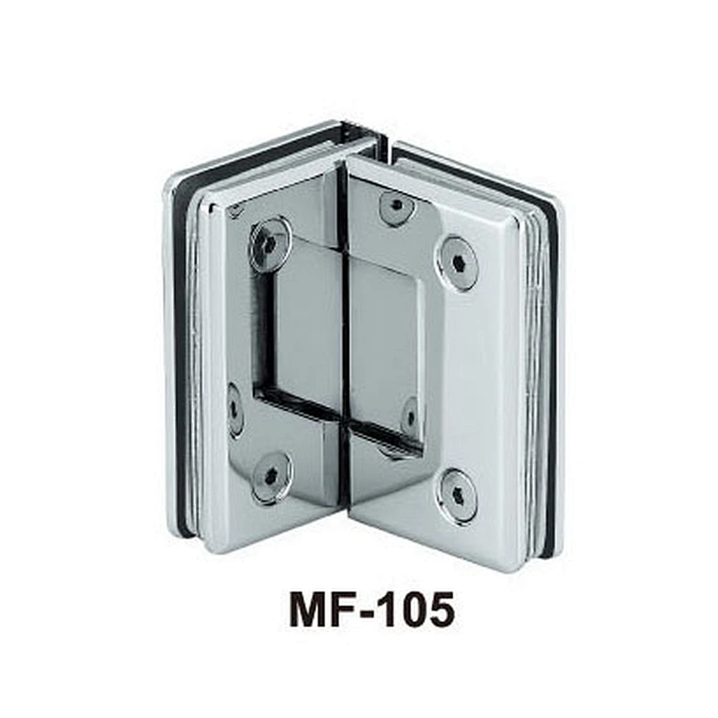 brass curve glass chrome shower door hinges