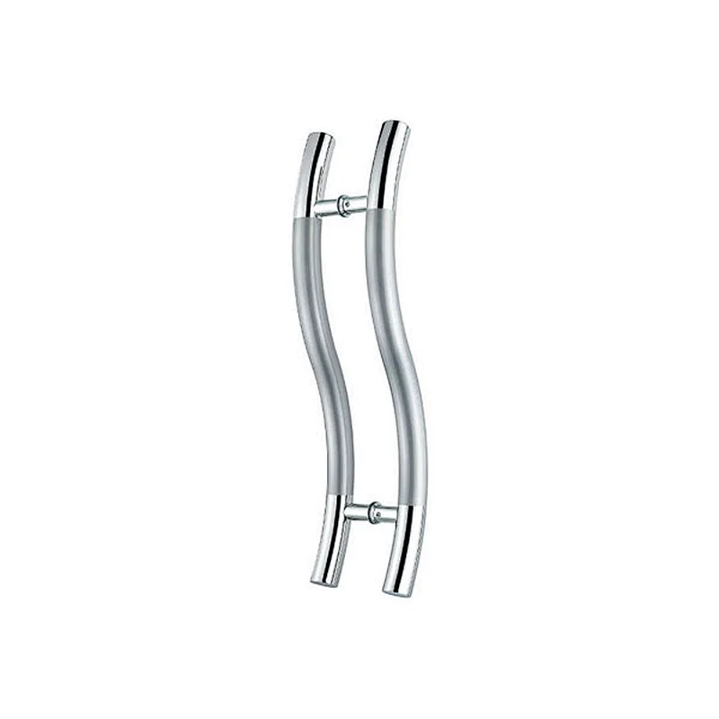 stainless steel middle stain S type shower glass door handles
