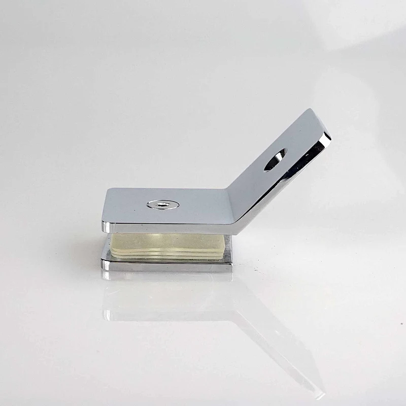 135 Degree glass-to-glass shower fitting - MIRROR FINISH