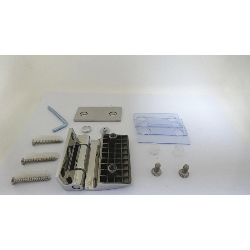 90 degree wall mount bevel side glass shower door hinges