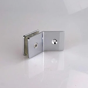 135 Degree glass-to-glass shower fitting - MIRROR FINISH