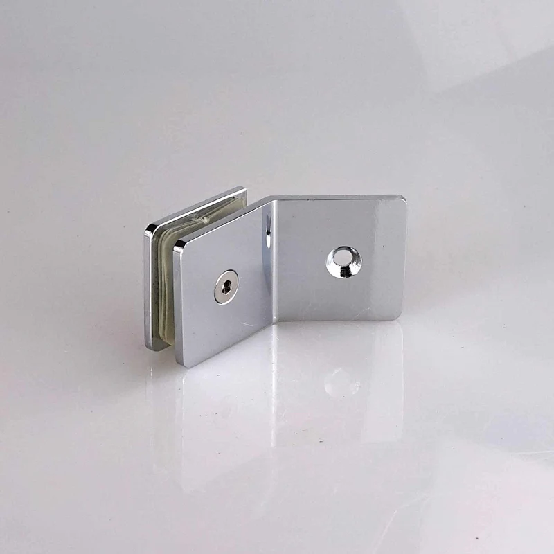 135 Degree glass-to-glass shower fitting - MIRROR FINISH