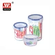 plastic round airtight container