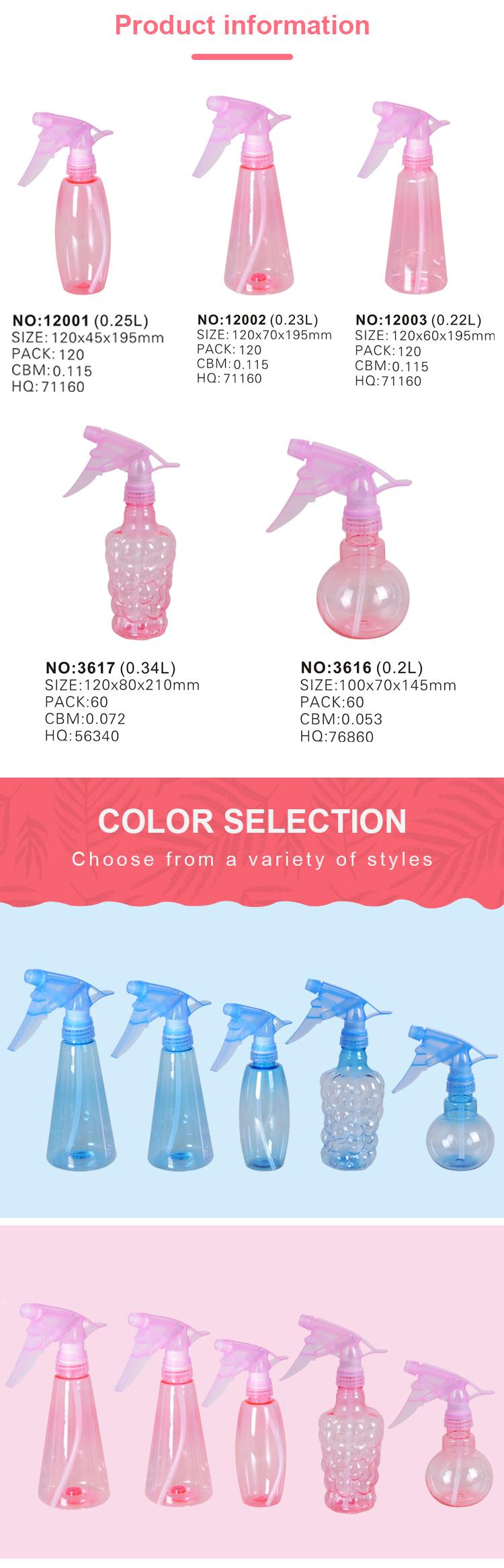 plastic water sprayer