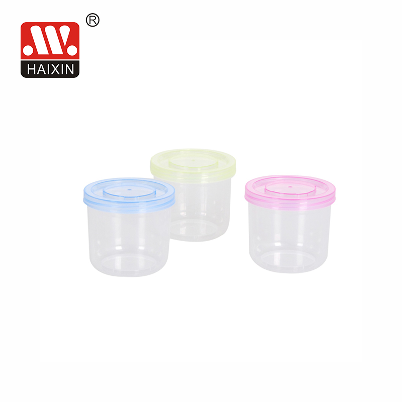 plastic container with lid round