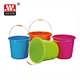 plastic bucket with storage