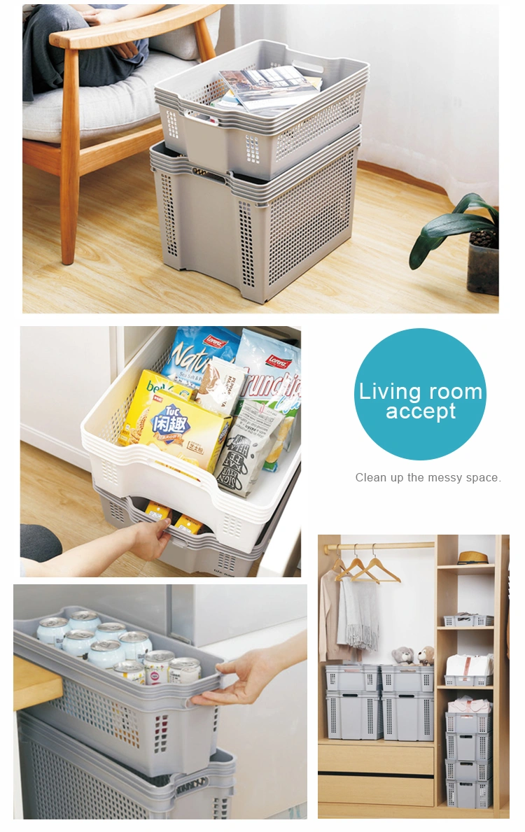 industrial stackable storage crates