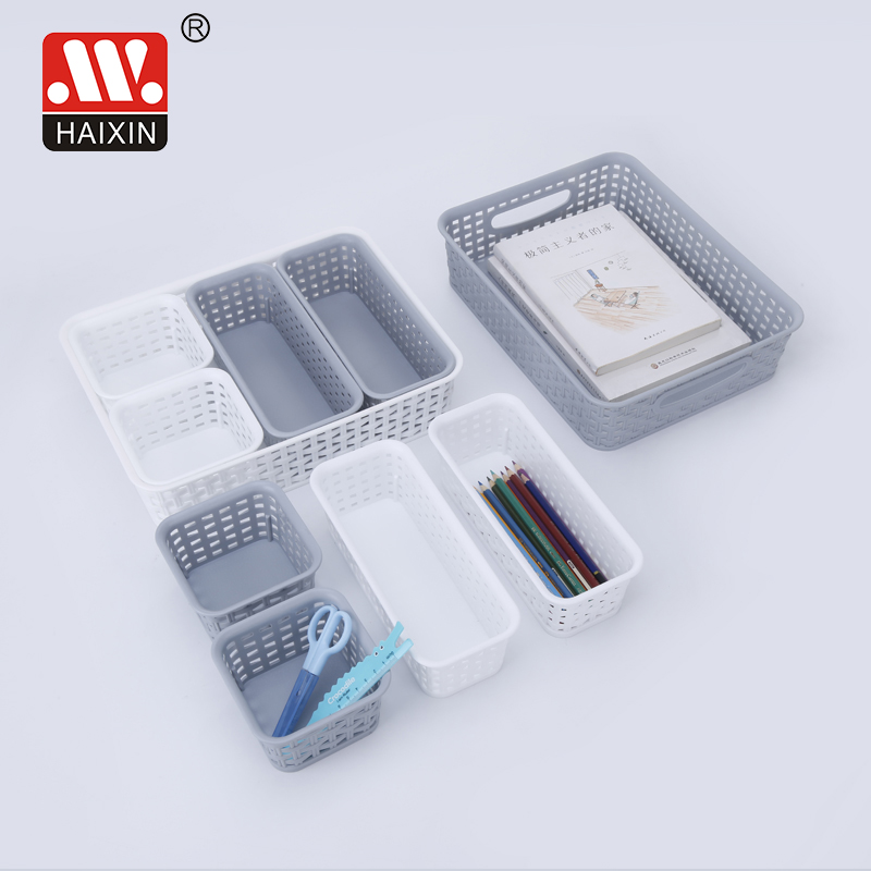 rectangular wicker storage basket