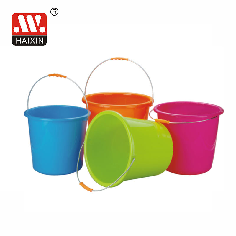 plastic bucket storage with handle