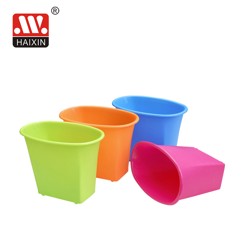 small plastic trash can