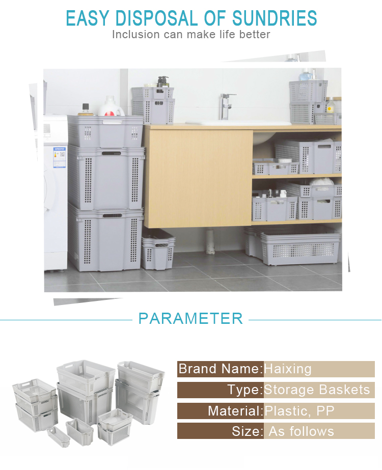 industrial stackable storage crates
