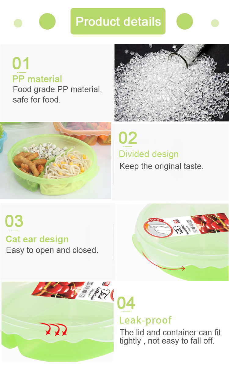 plastic food container compartment