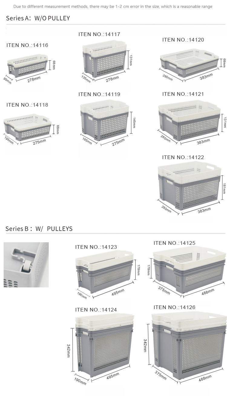 industrial stackable storage crates