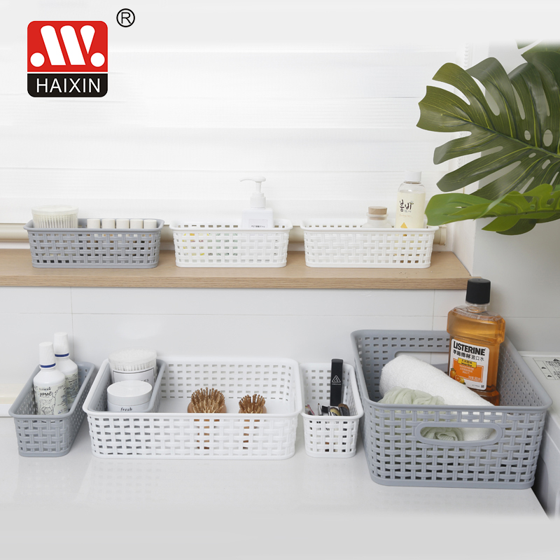 rectangular wicker storage basket