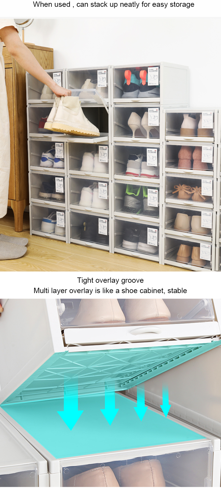 plastic storage drawer organizer
