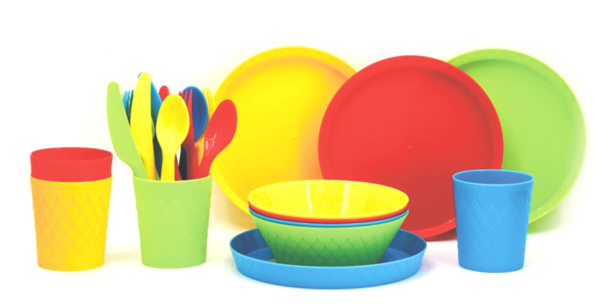 24pcs picnic dinnerware set