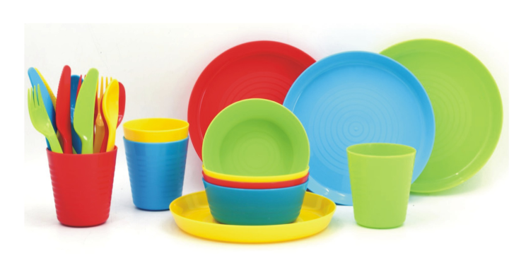 24pcs plastic picnic set