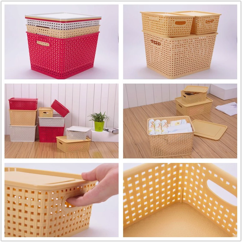 PP storage basket with cover