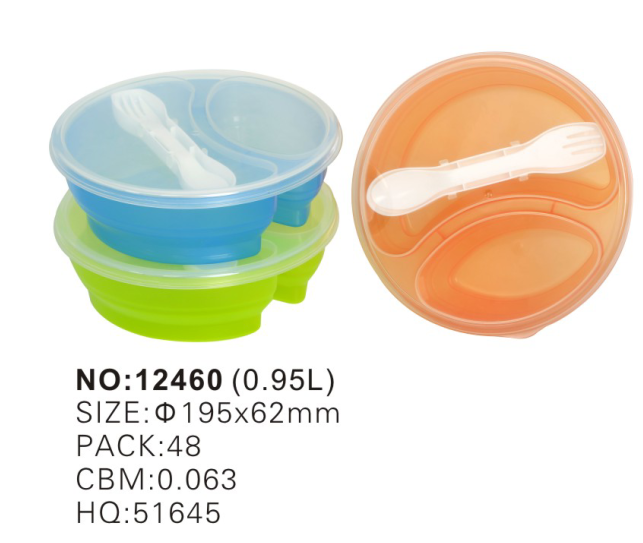 plastic lunch box with compartments