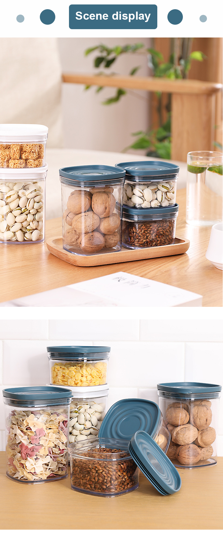 kitchen food storage canisters