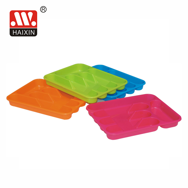 5 pcs plastic colander knife fork Set plate cutlery holder