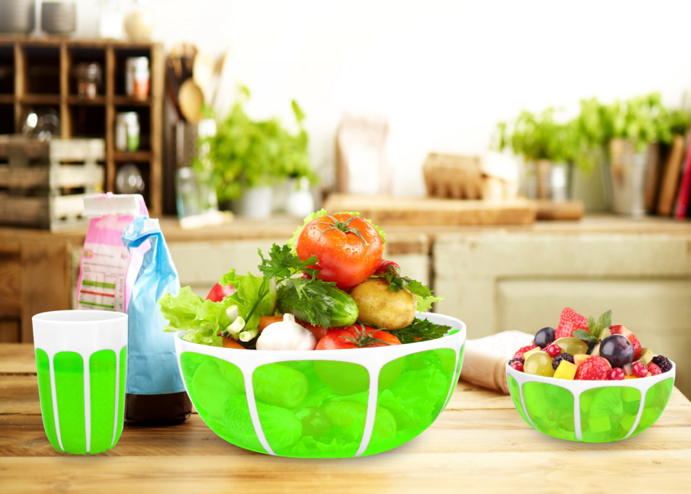 plastic double color lemon cup
