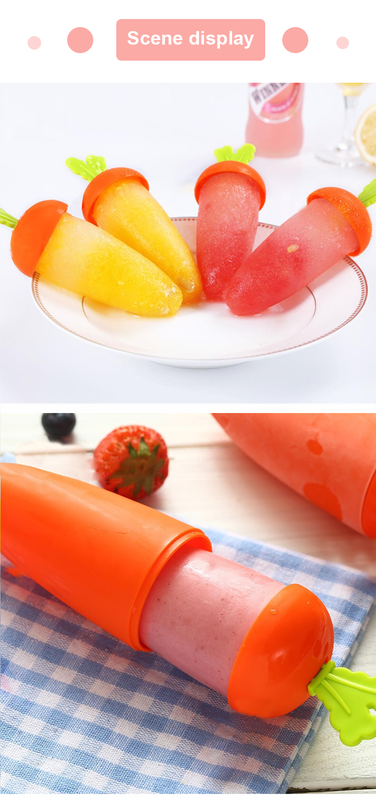 plastic Ice pop maker