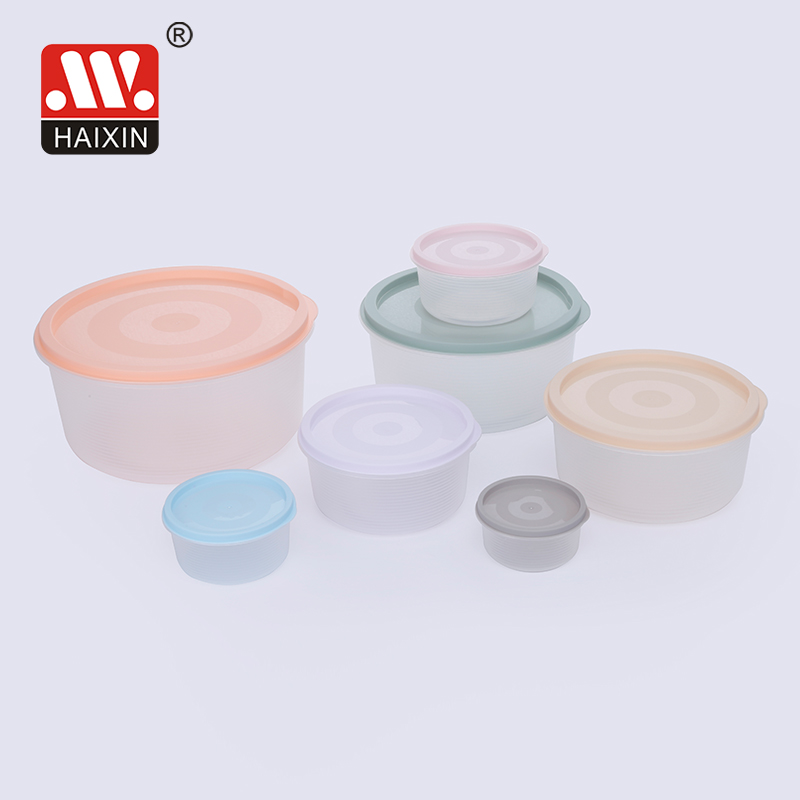 plastic container with lid round