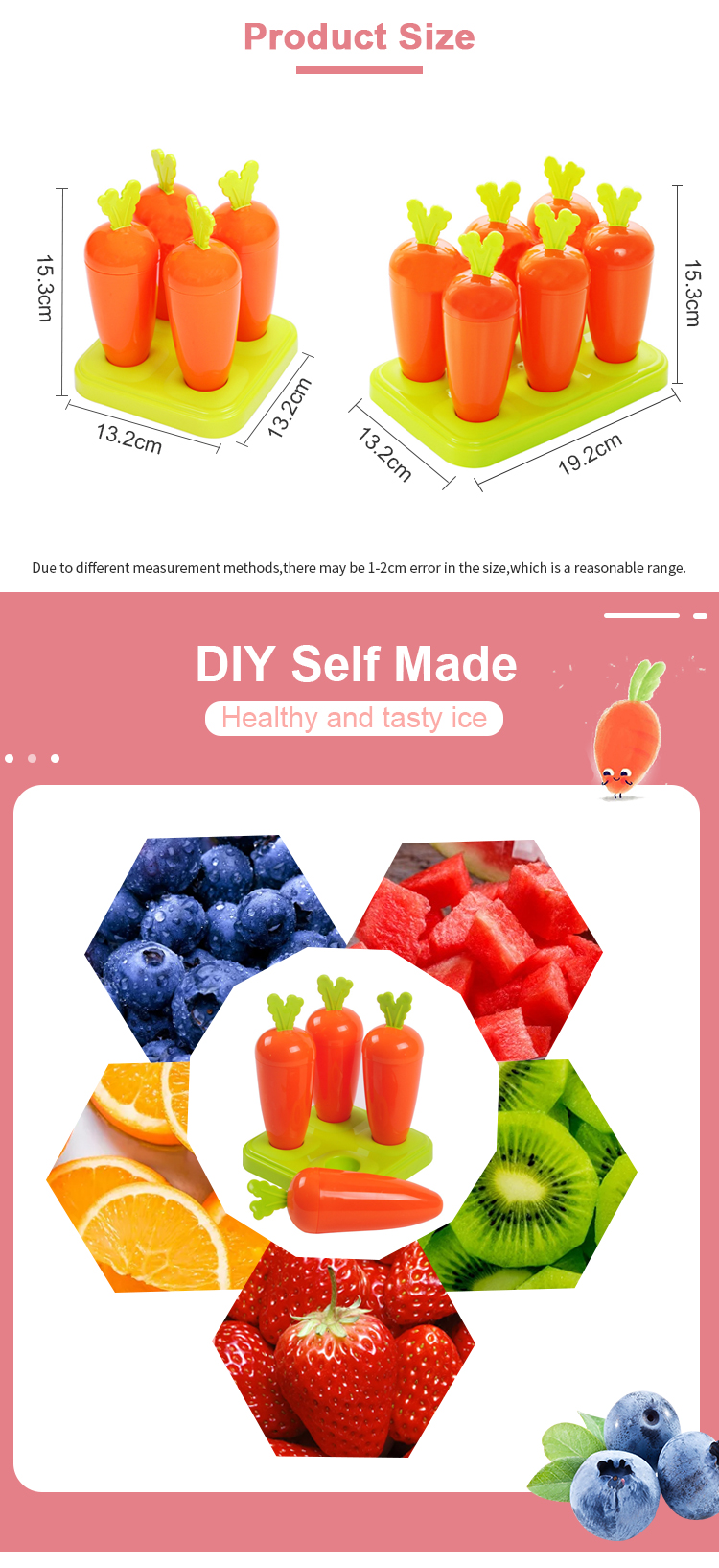 plastic Ice pop maker