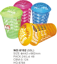 plastic laundry basket