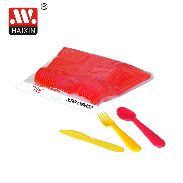 30PCS plastic cutlery set chilren cutlery set