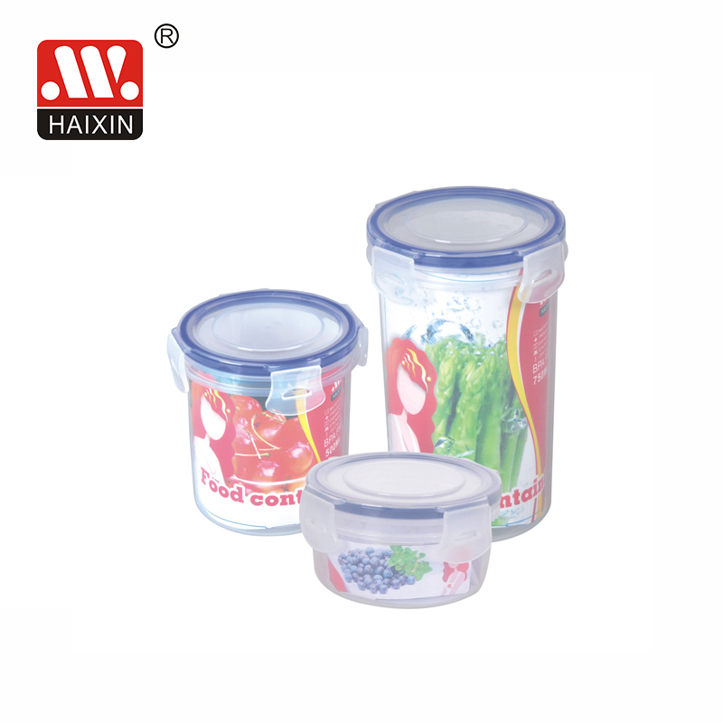 round food storage airtight container