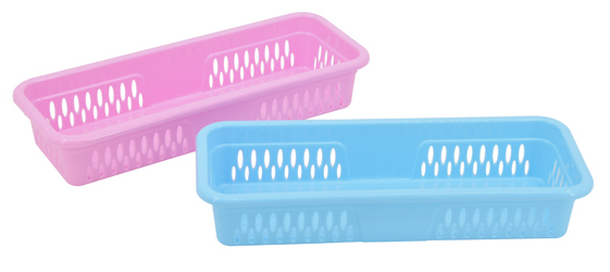 colorful plastic bins
