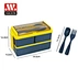plastic lunch box spoon and fork