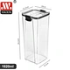 plastic transparent storage container for food