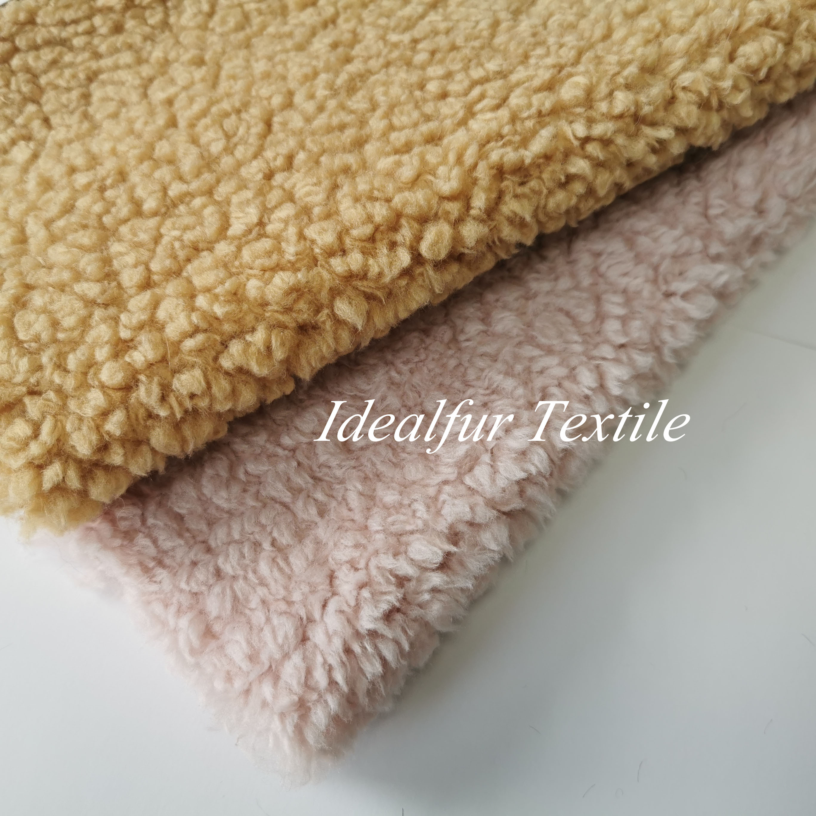 Sherpa Fleece Faux Fur Lamb Fake Fur Fabric for Coat