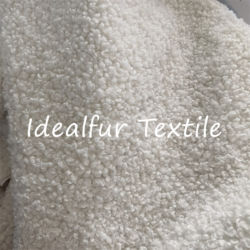 curly polyester faux fur fabric