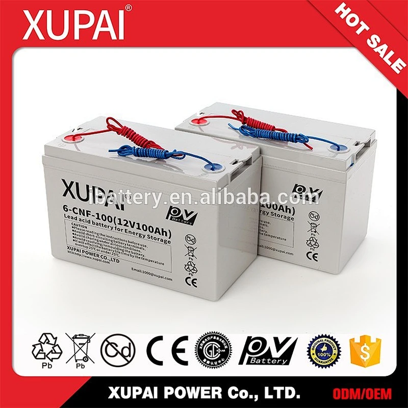 XUPAI Solar Power Accumulator 12V100AH Long Life Gel Battery