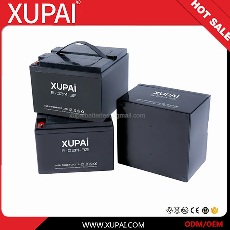 12V 32AH 6-DZM-32 free-maintainace lead acid power battery for motorcycle