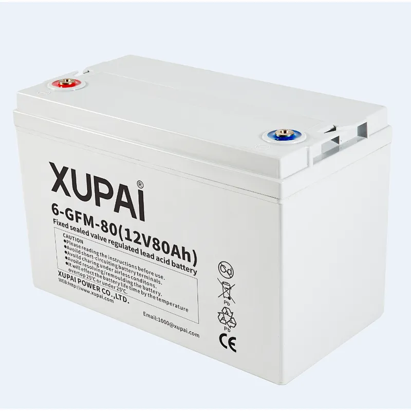 12V 80ah Back-Up Source AGM VRLA Battery 6-GFM-80 XUPAI brand