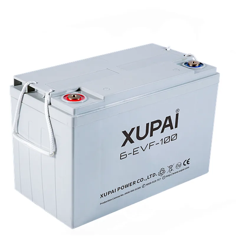 Wholesale Philippines 12V 100AH Lead Acid power battery 6-EVF-100 for forklift  XUPAI brand