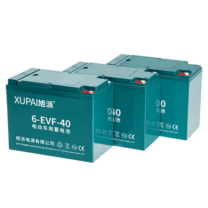 XUPAI 12V 40Ah 6-EVF-40 (3hr) electric tricycle battery